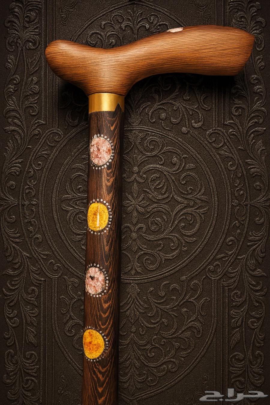 عصا عكاز نادر من خشب فينجي64536390091907110