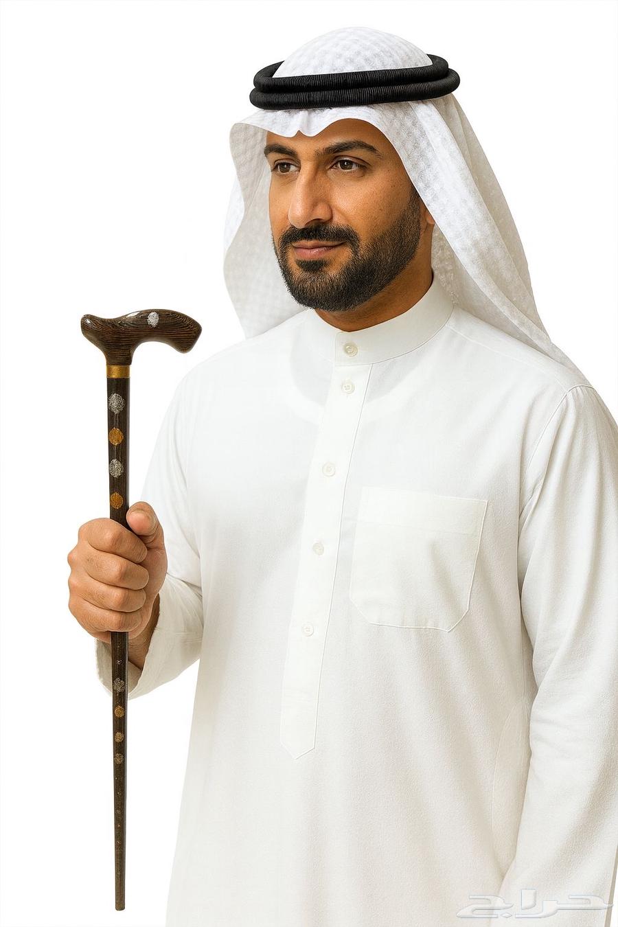 عصا عكاز نادر من خشب فينجي64536390091907112