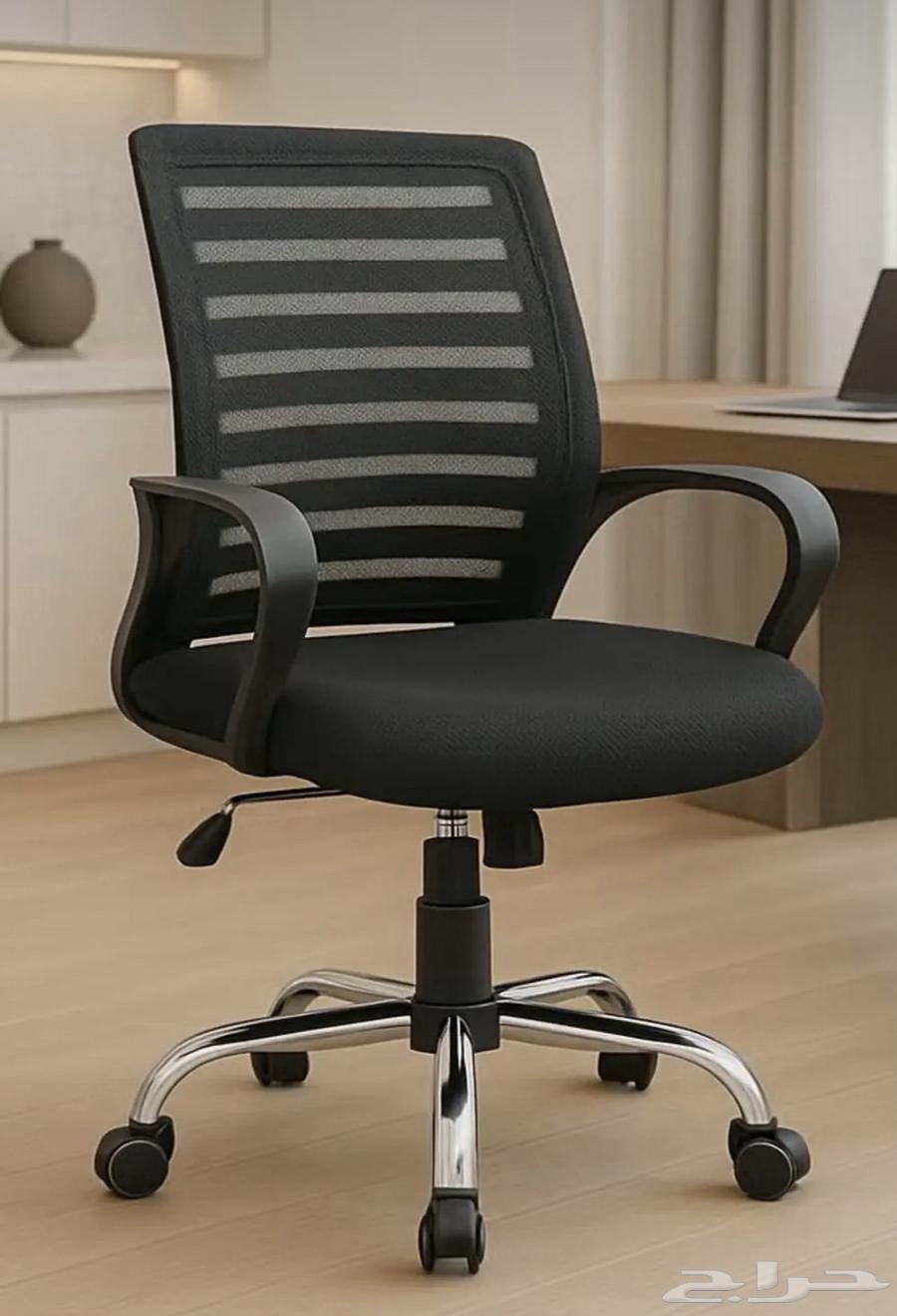 مكتب من ايكيا وكرسى الاتنين بحالة الجديد64543125318531112