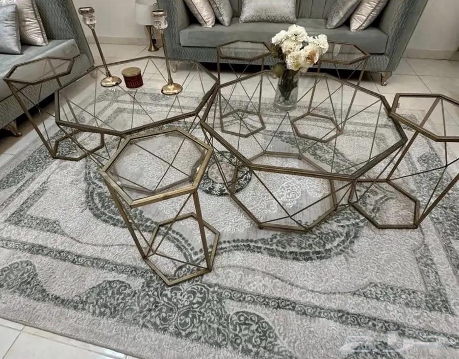 طاولتين كبيره معها 4 طاولات خدمه64539570993539110