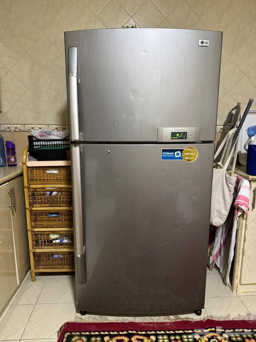 ثلاجة 21 قدم lgحاله التبريد ممتازه والثلاجة نظيفه64535610615683110