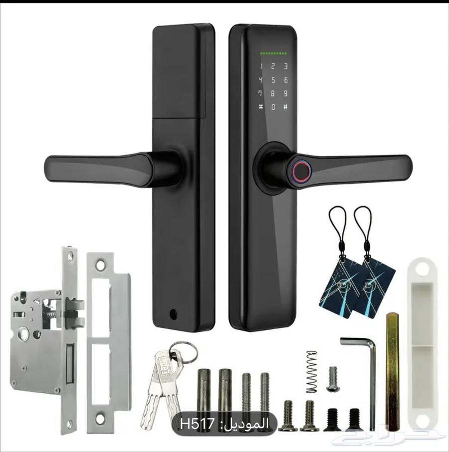 قفل باب ذكي ببصمة الإصبع بسعر رخيصص ..64543252928385110