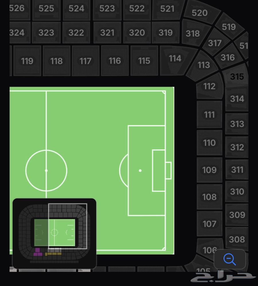 تذاكر مباراة الهلال و الاهلي 4 متجاورة64535442718081110