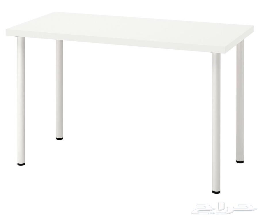 مكتب من ايكيا وكرسى الاتنين بحالة الجديد64543125318531110