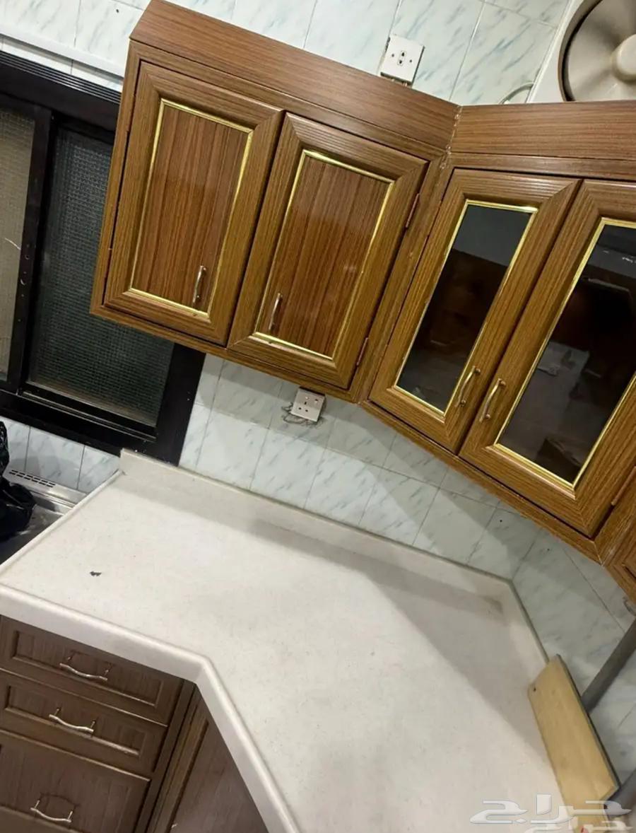 مطبخ كامل خشب والمانيوم مع مجلى مع فرن مع سخان64539924673411111