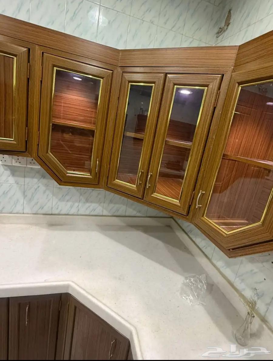 مطبخ كامل خشب والمانيوم مع مجلى مع فرن مع سخان64539924673411113