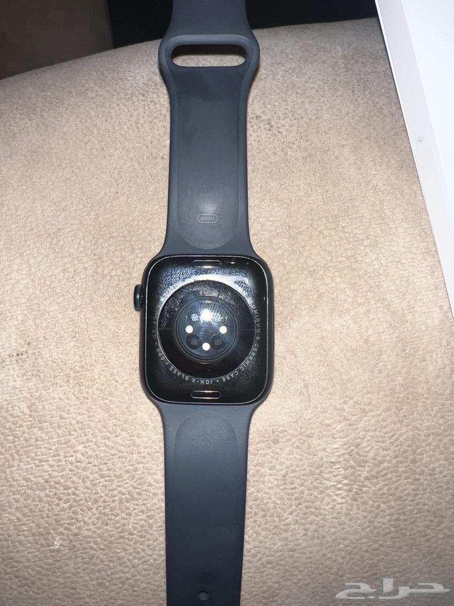 ساعة ابل الجيل التاسع نظيفه جدا لون كحلي64535848042242110