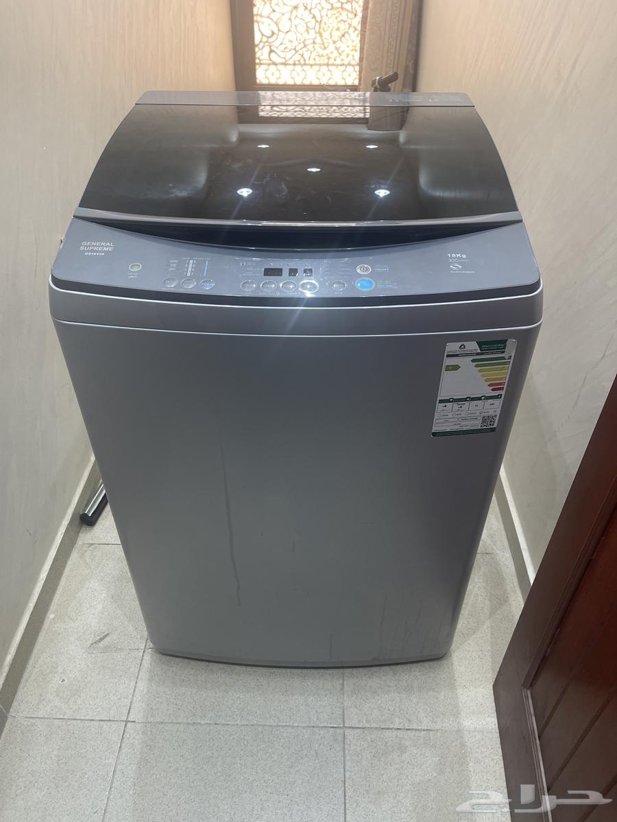 غسالة اتوماتيك ملابس جنرل سوبريم 18 كيلو مستعمله64538331014274110
