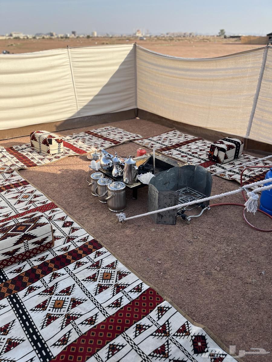 Tent size 4x4 with all its accessories, mattresses, seating areas, and rockiya supports64540836840450112