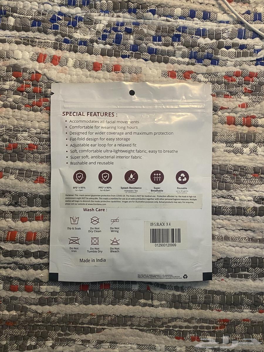 كمامه قماش اصليه جديده من جيوردانو64540524205443112