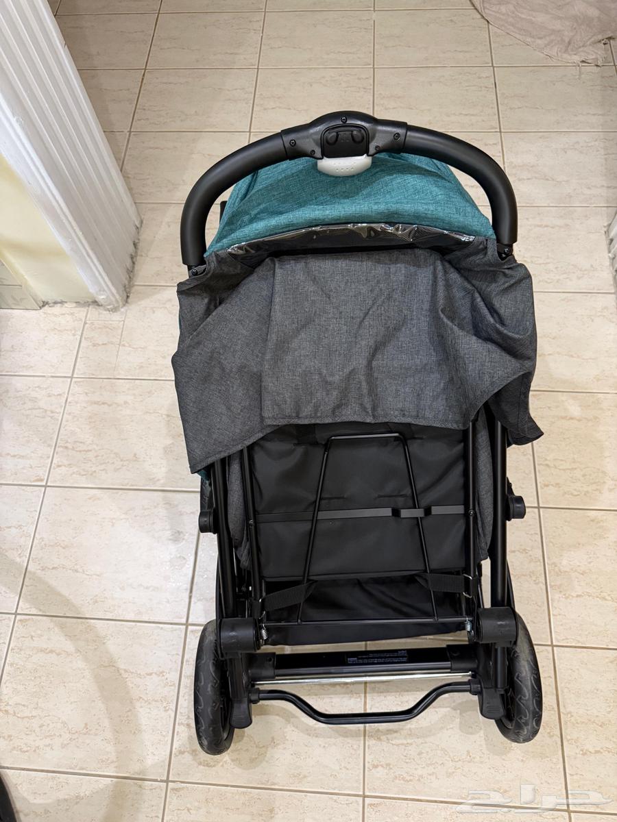 عربة اطفال دبل كبين شبه جديدة64535568985091110