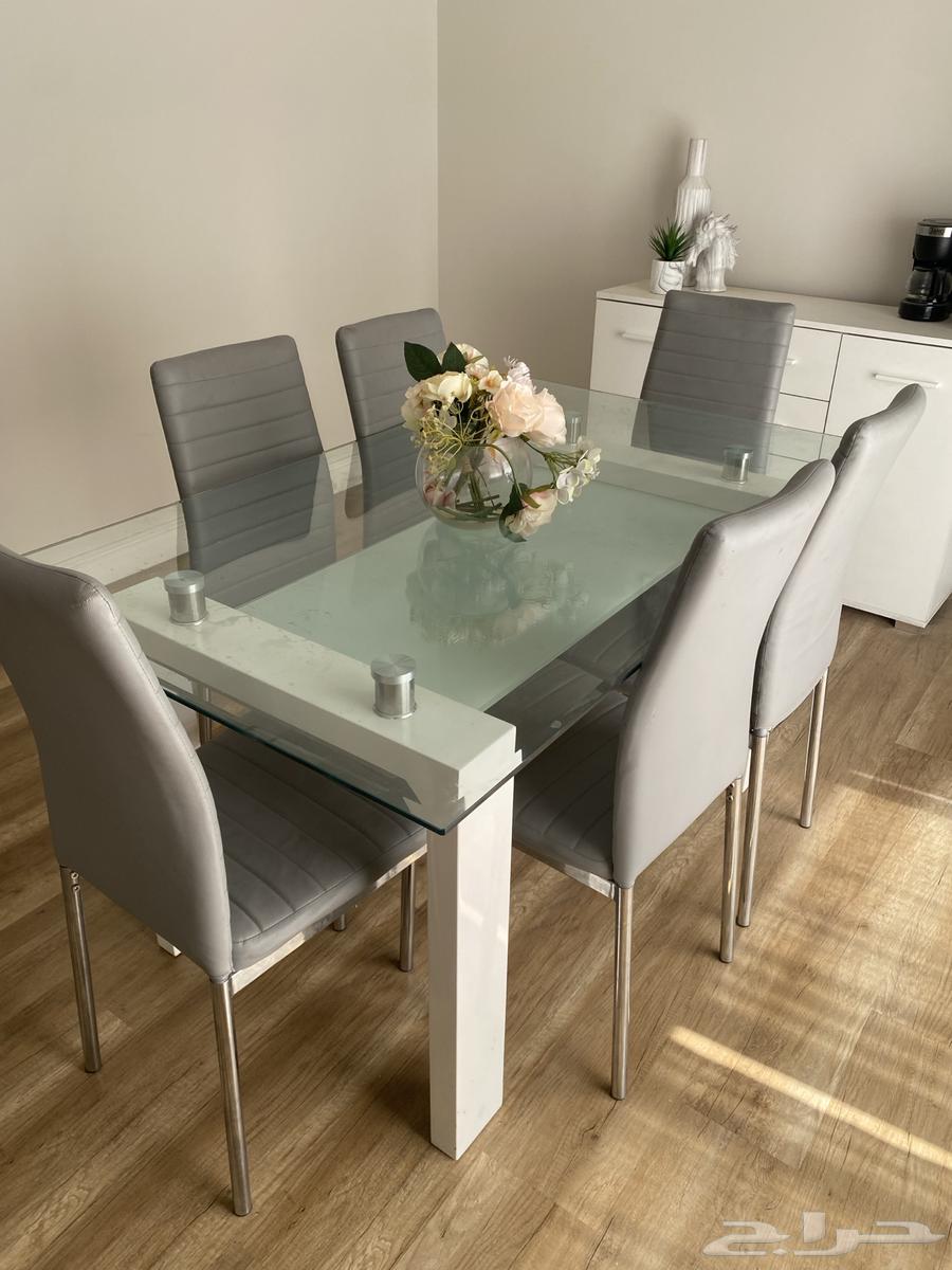 طاوله طعام ب 6 كراسي نظيف64538007585539110