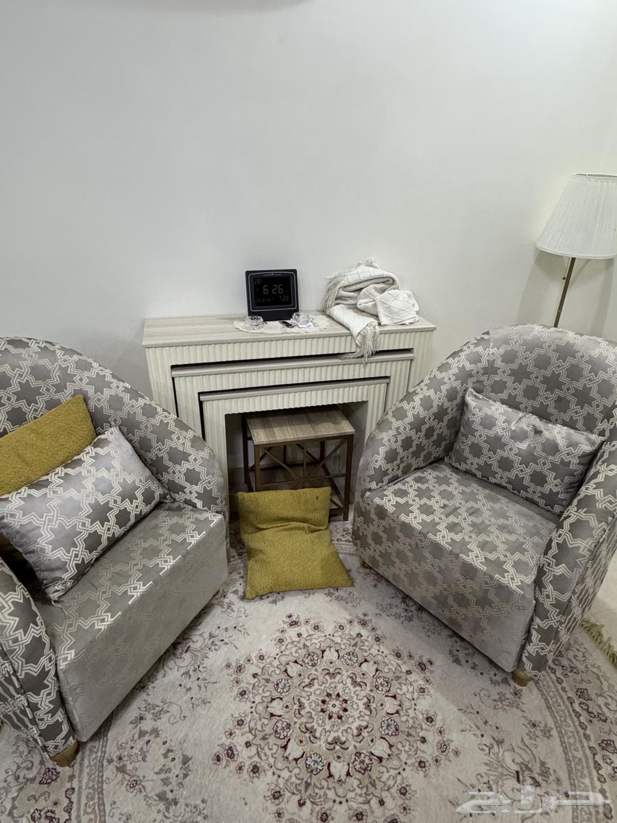 6-piece semi-new sofa, circular sofa for 8 people, two chairs and a table64541193696385113