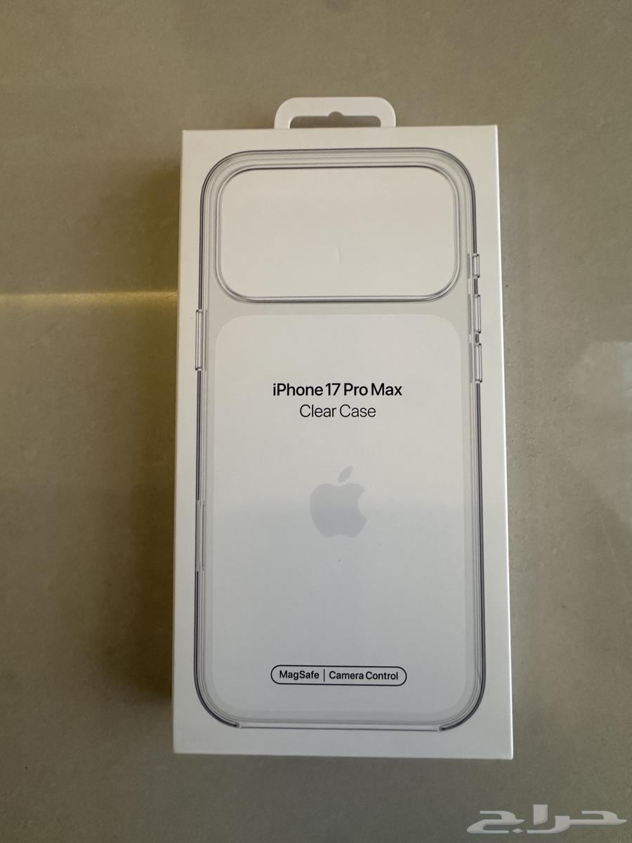 غطاء أبل الأصلي لهاتف آيفون 17 برو ماكس شفاف ولم يستخدم64537881974913111
