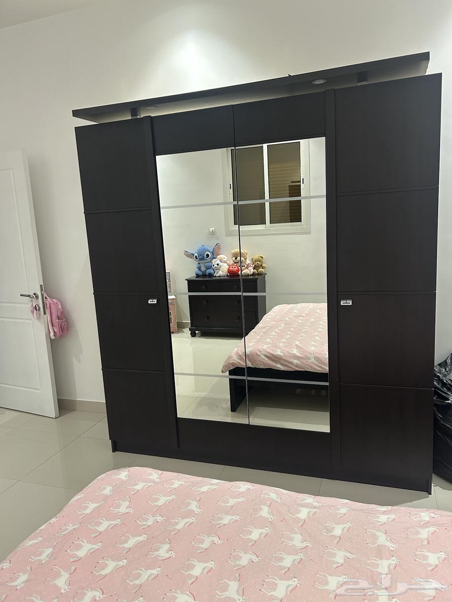 خزانه وتخت وخزانه صغيره وفرشه64536892105090110