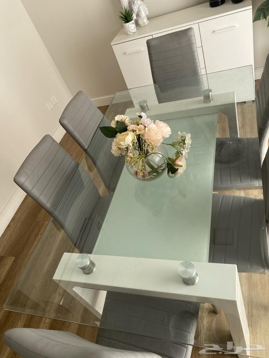 طاوله طعام ب 6 كراسي نظيف64538007585539111