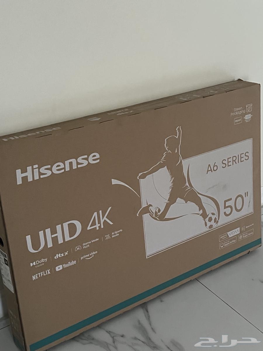 تلفزيون هايسنس 50 بوصة جديد بالكرتون64539059060482110