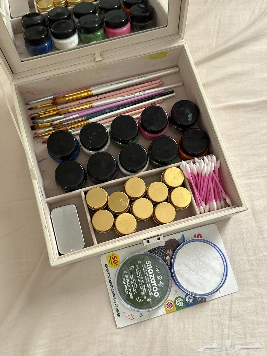 الوان رسم على الوجه رسم اليوم الوطني64537296003457110