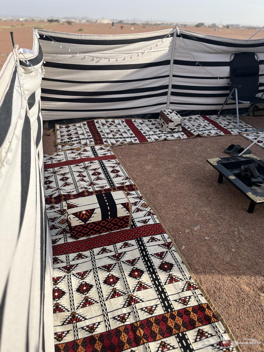 Tent size 4x4 with all its accessories, mattresses, seating areas, and rockiya supports64540836840450113