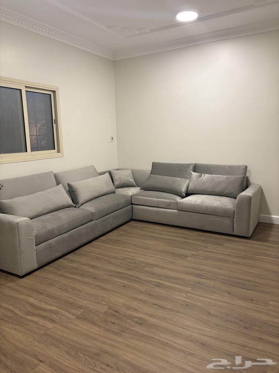 كنب رمادي جديد64539853478145110