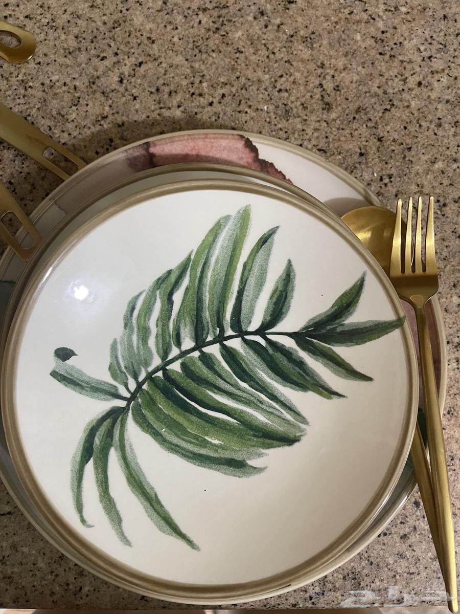 طقم صحون و الملاعق و الشوك و السكاكين كامل 8 اشخاص جديد64537477265537111