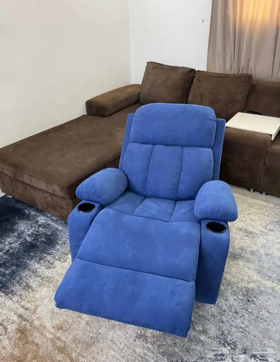 كرسي مساج كرسي راحه كرسي استرخاء كنب جلد و مخمل64537686958081110