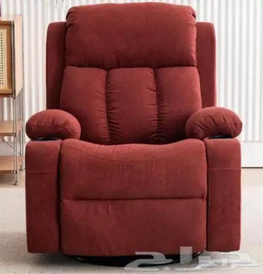 كرسي مساج كرسي راحه كرسي استرخاء كنب جلد و مخمل64537686958081114