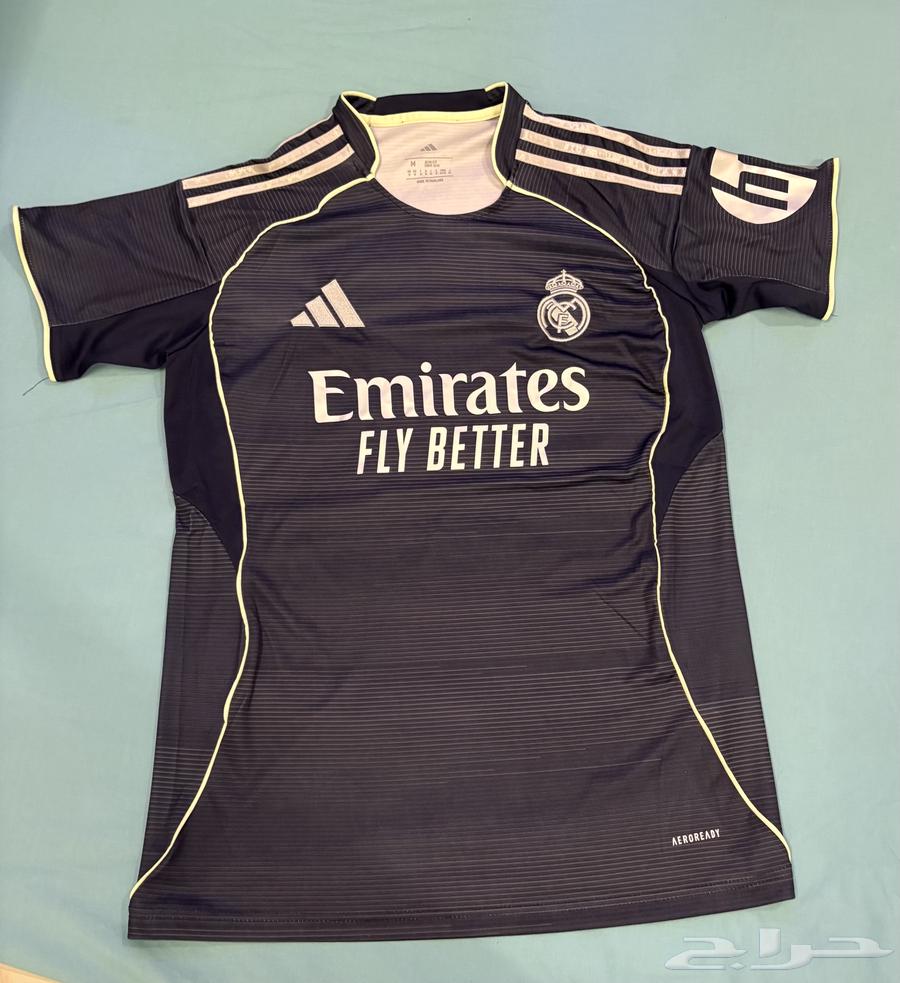 تيشيرت ريال مدريد الاسود الجديد 25-26. طباعة امبابي مقاسS64540224291843110