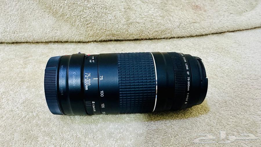 عدسة كانون EF 75-300 نظيفة وباستخدام بسيط64537254225667112