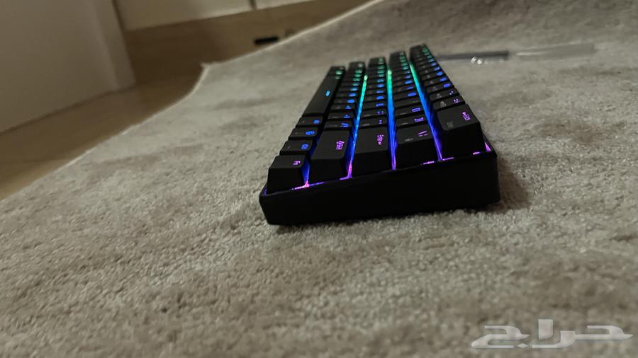 كيبورد ميكانيكي RK61 إضاءة RGB حجم 60 سلكي سويتش بني64538707132291113