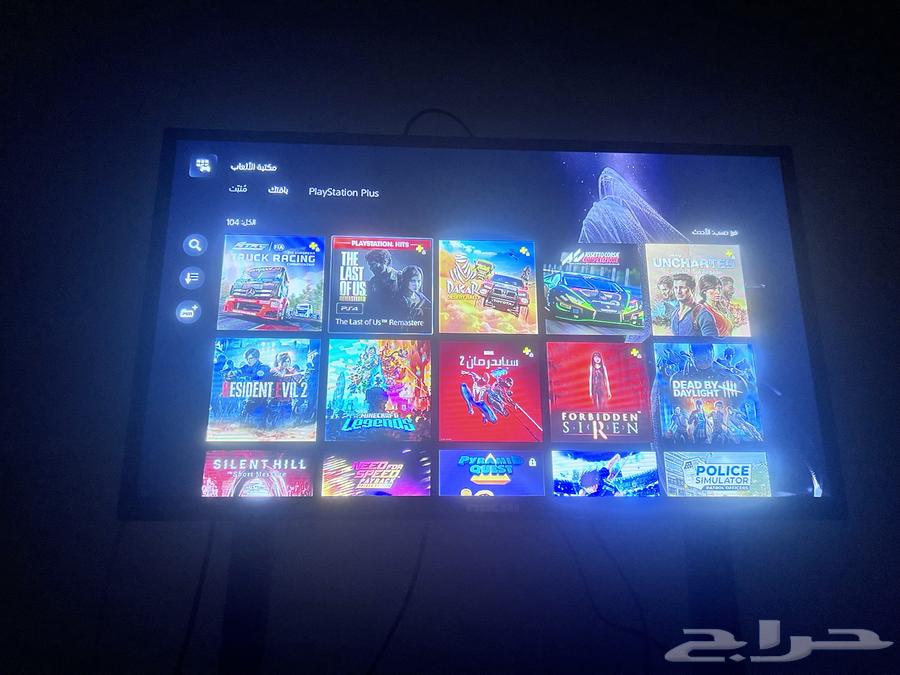 سوني فايف مستعمل شبه جديد مع حساب سوني فيه العاب كثير64539599408771111