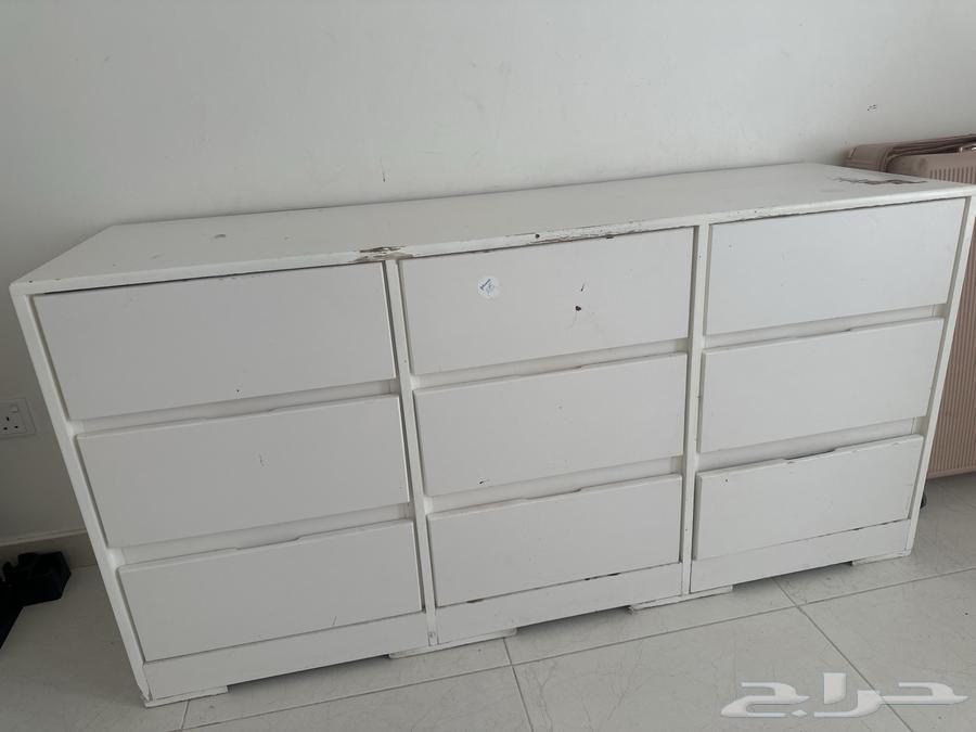 للبيع دولاب ابيض 9 ادراج64537672737282113