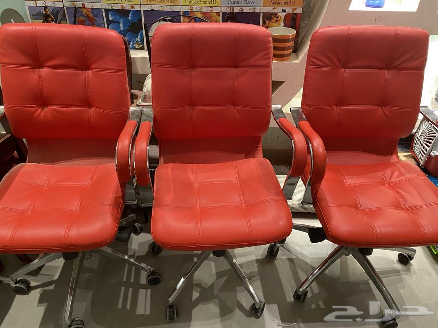 كرسي مكتب متحرك (حبتين)64539130256131112