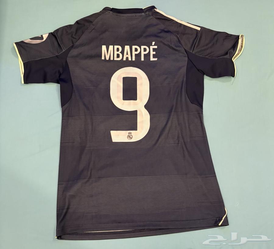 تيشيرت ريال مدريد الاسود الجديد 25-26. طباعة امبابي مقاسS64540224291843111