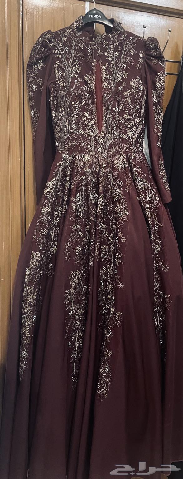 فستان ساتر سهرة للبيع لبس مره وحدة64536989426819112