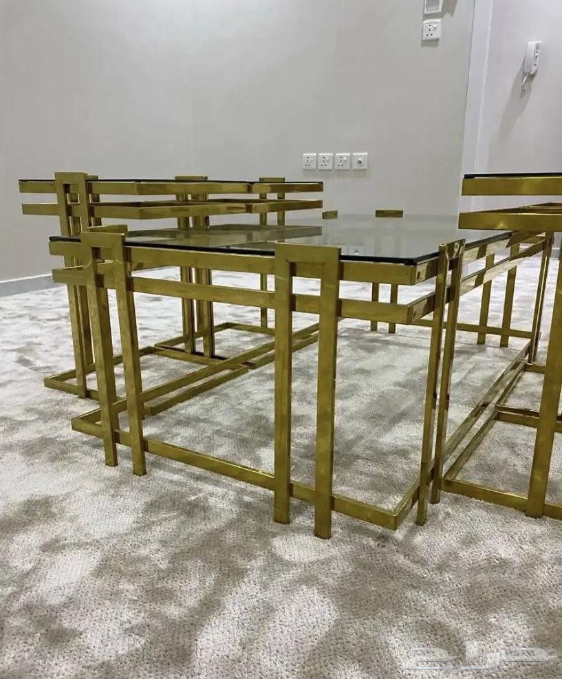 طاولات استيل ذهبي للبيع64535041608706111