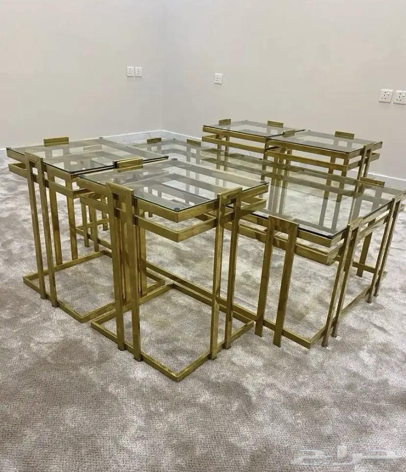طاولات استيل ذهبي للبيع64535041608706110