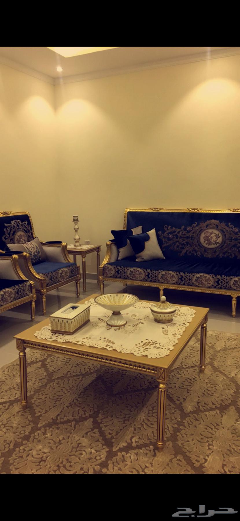 كنب مجلس استخدام نظيف جدا  4 قطع كبيره و 2 كراسي و ستاره64537965592707111