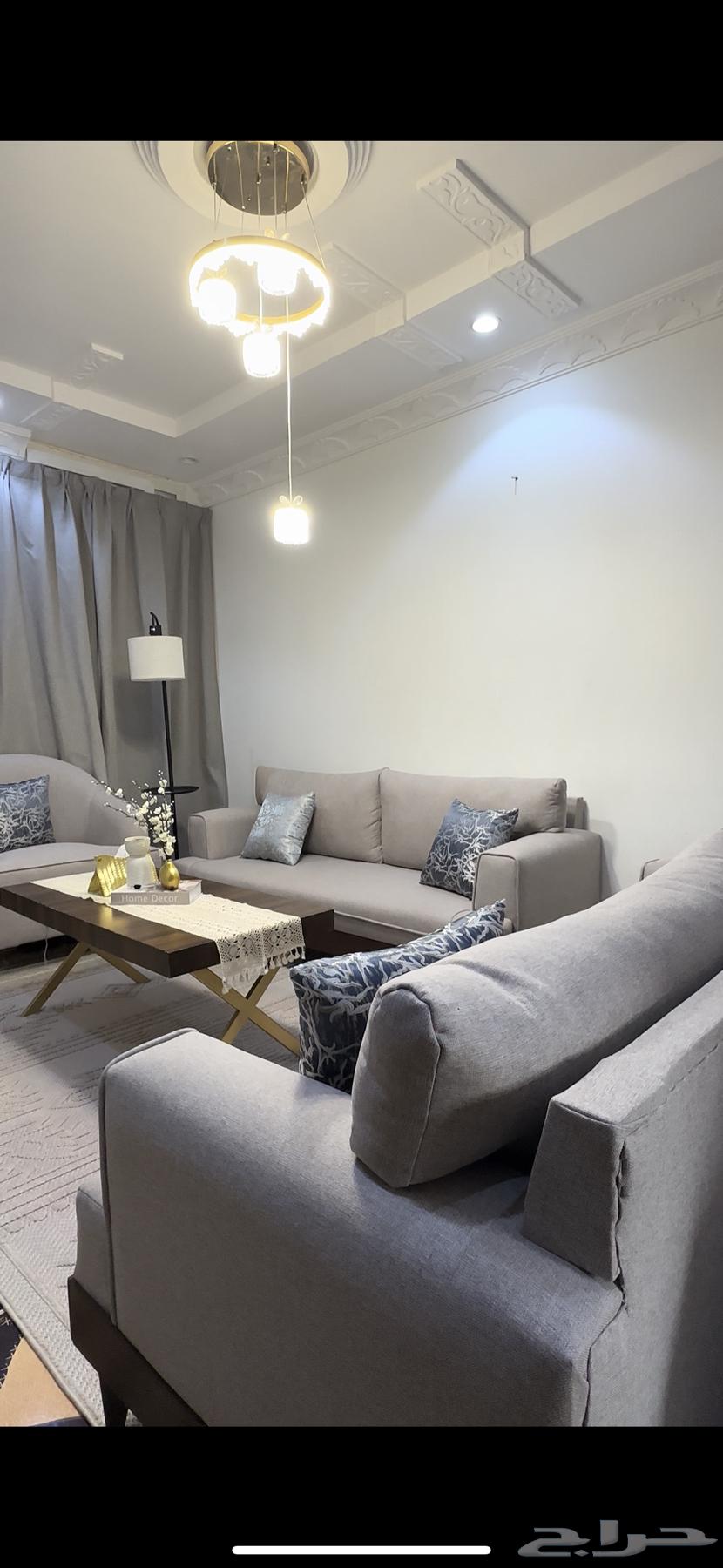 كنب للبيع شبه جديد مع ستاره طويله للارض64543097084033110