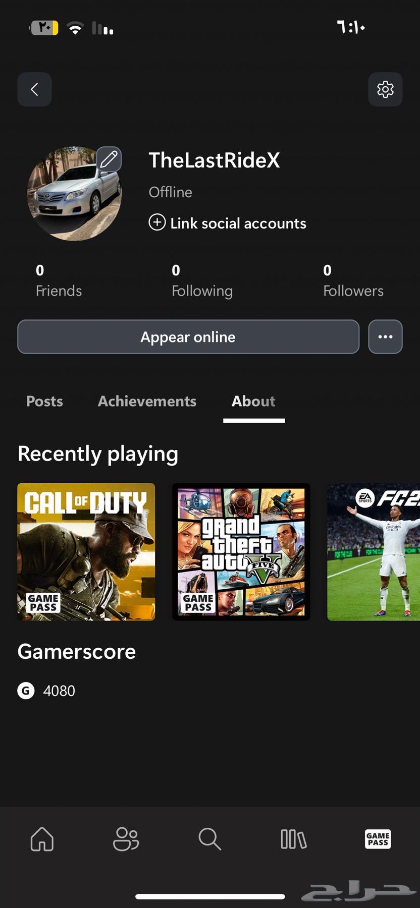 حساب اكس بوكس للبيع64536223906049112