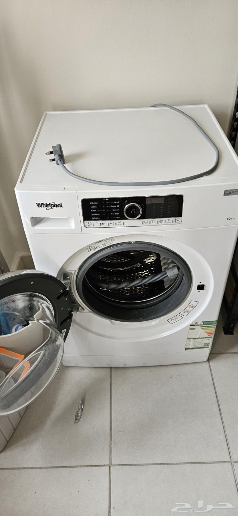 غسالة ملابس شبه جديده whirlpool64543478265219111