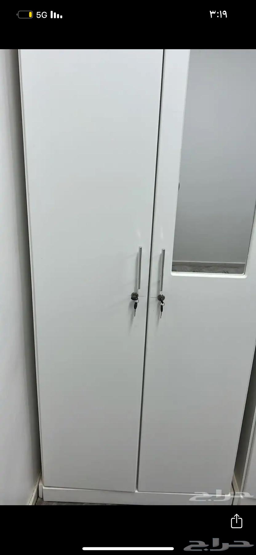 Two-door cabinet and bed with a one-and-a-half mattress64541920776961110