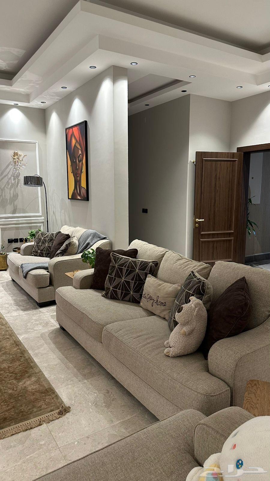 طقم كنب أمريكي من مفروشات ستي دبليو64543634282881114