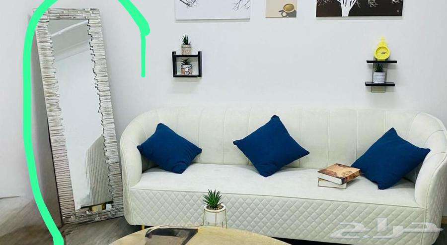 قطعة كنب 2 متر و مرايه البيع مستعجل64539669905793110