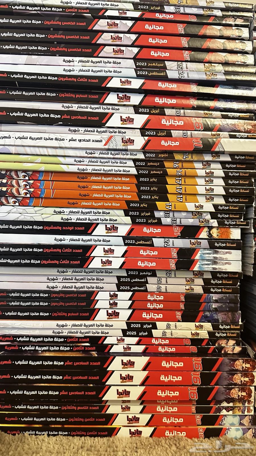 للبيع عدد 186 مجلة من مانجا للشباب والاطفال جديدة64548883416578114