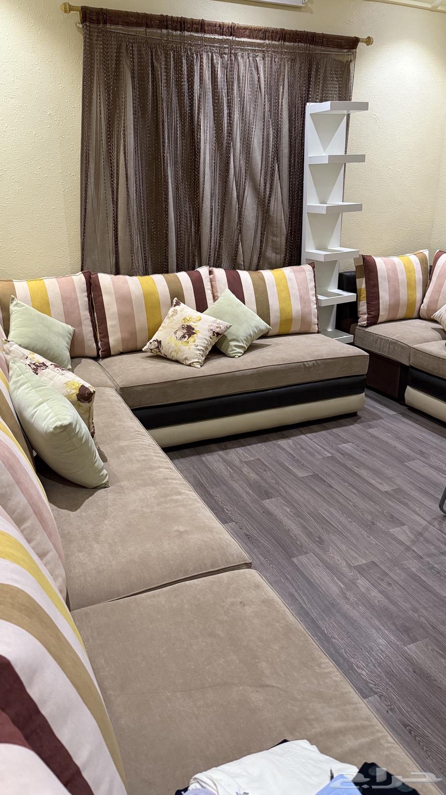 Sofa for sale, brand new with 3 stars and shelf cabinet64553257364225113