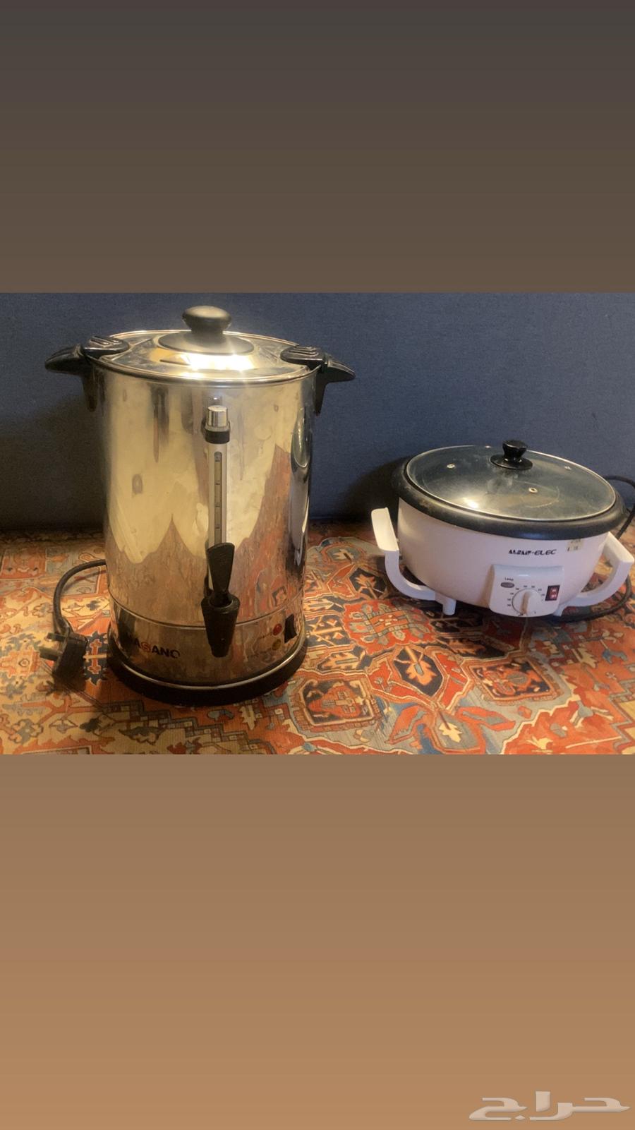 محماسة قهوه جتني هديه ولا استخدمته وغلاية ماء كلهم25064549177649025110