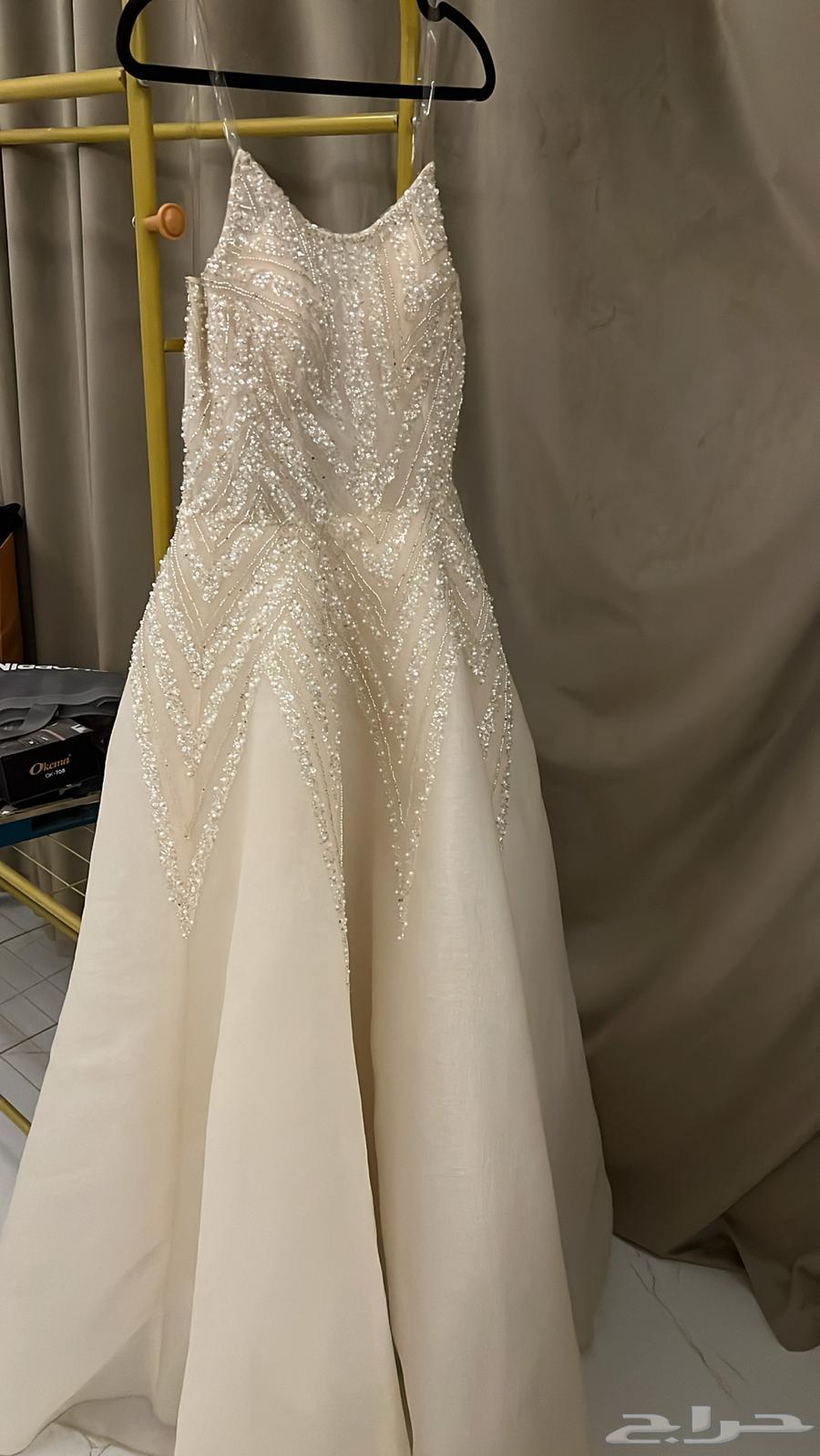 فستان زواج فخم من بوتيك ولبسه واحده فقط مقاس سمول64543860393347110
