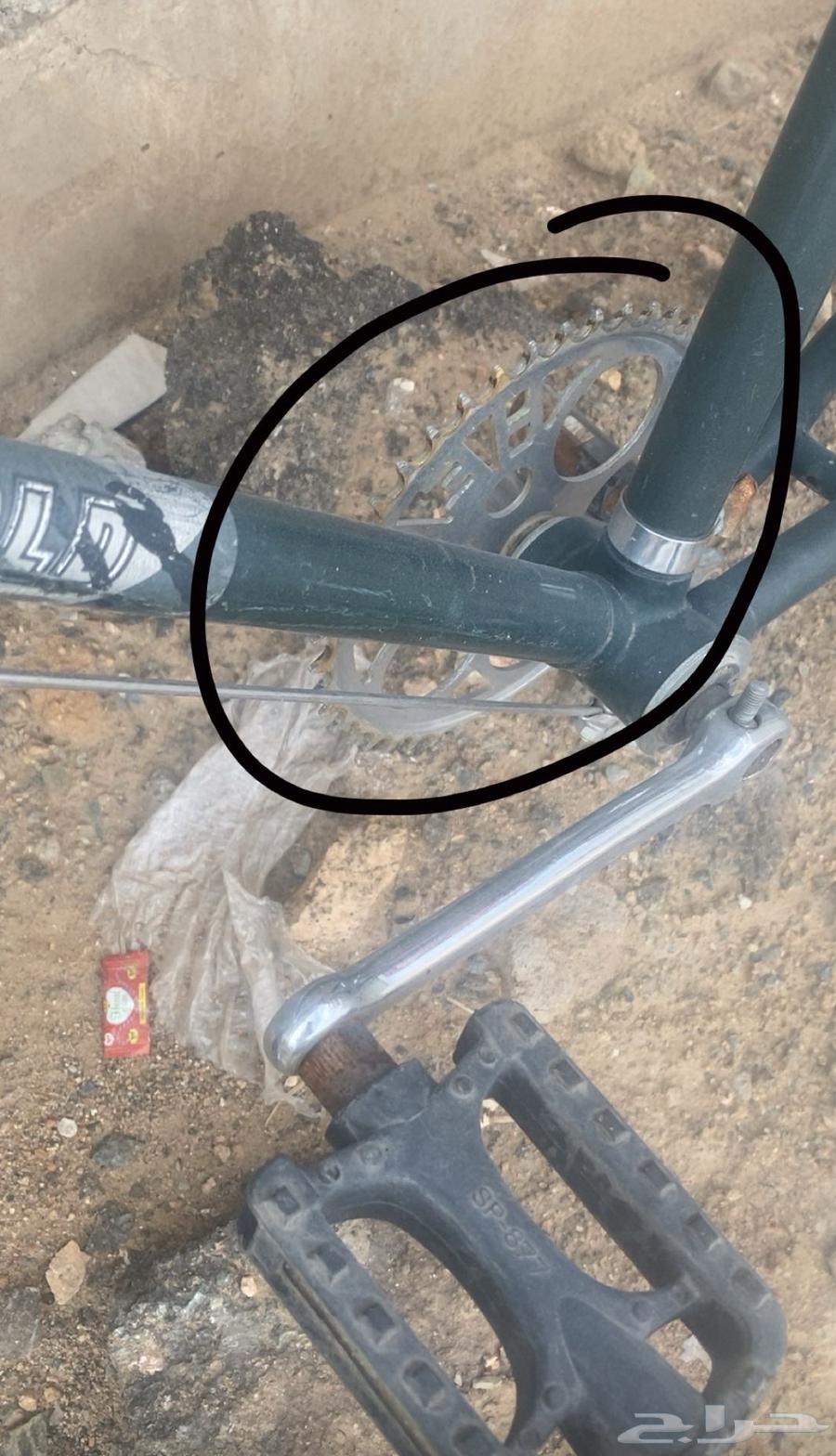 سيكل هندي نضيف مافيه إلى السده الي ورا كسوره والجنزير مافيه64545970073089112