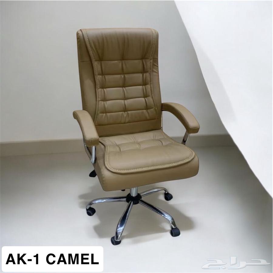 كراسي مكتبية جديدة قماش جلد64544467221633111